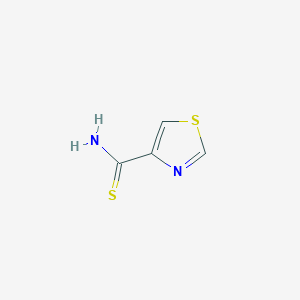 Thiazole-4-carbothioamide chemical structure (CAS 80653-66-3)