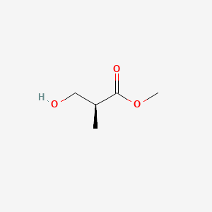 (S)-Methyl 3-hydroxy-2-methylpropanoate chemical structure (CAS 80657-57-4)