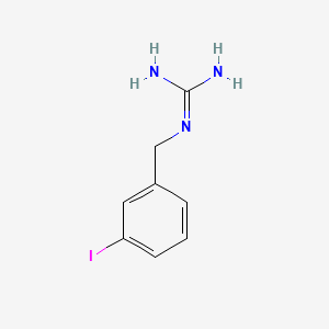1-(3-Iodobenzyl)guanidine chemical structure (CAS 80663-95-2)