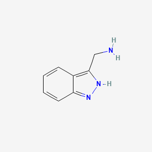 3-(Aminomethyl)-1H-indazole chemical structure (CAS 806640-37-9)
