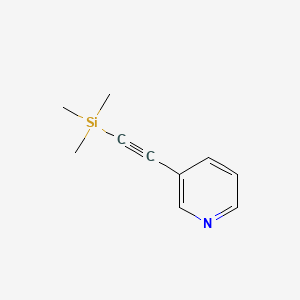 3-((Trimethylsilyl)ethynyl)pyridine chemical structure (CAS 80673-00-3)