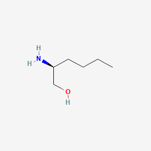 (S)-2-Aminohexan-1-ol chemical structure (CAS 80696-29-3)