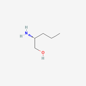 (R)-2-Aminopentan-1-ol chemical structure (CAS 80696-30-6)