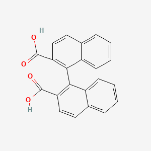 (R)-[1,1'-Binaphthalene]-2,2'-dicarboxylic acid chemical structure (CAS 80703-23-7)