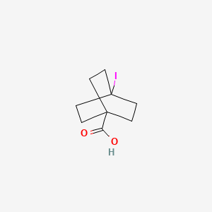 4-Iodobicyclo[2.2.2]octane-1-carboxylic acid chemical structure (CAS 80745-61-5)