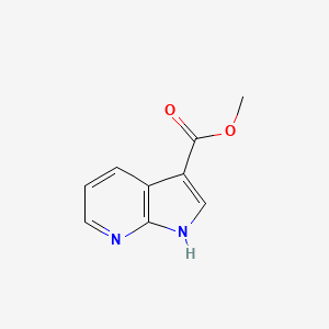 Methyl 1H-pyrrolo[2,3-b]pyridine-3-carboxylate chemical structure (CAS 808137-94-2)