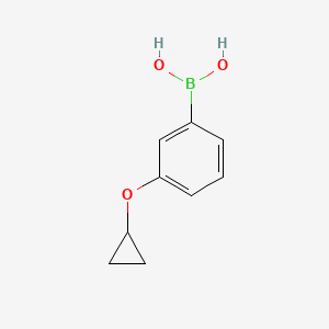 (3-Cyclopropoxyphenyl)boronic acid chemical structure (CAS 808140-97-8)