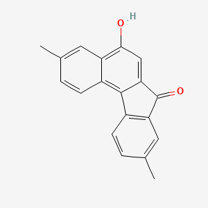 5-Hydroxy-3,9-dimethyl-7H-benzo[c]fluoren-7-one chemical structure (CAS 80826-37-5)