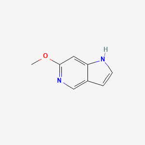 6-Methoxy-1H-pyrrolo[3,2-c]pyridine chemical structure (CAS 80862-08-4)