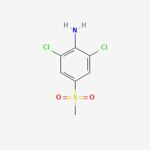 2,6-Dichloro-4-(methylsulfonyl)aniline chemical structure (CAS 80866-96-2)