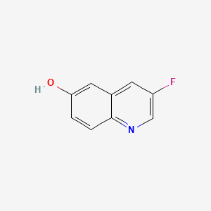 3-Fluoroquinolin-6-ol chemical structure (CAS 808755-53-5)
