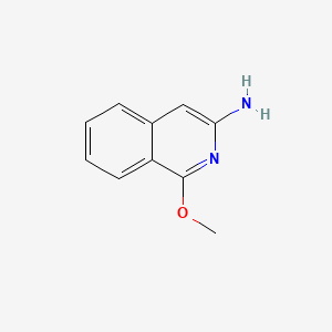 1-Methoxyisoquinolin-3-amine chemical structure (CAS 80900-33-0)