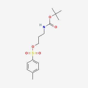 3-((tert-Butoxycarbonyl)amino)propyl 4-methylbenzenesulfonate chemical structure (CAS 80909-96-2)