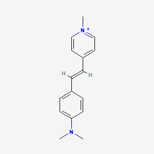 (E)-4-(4-(Dimethylamino)styryl)-1-methylpyridin-1-ium chemical structure (CAS 80969-51-3)
