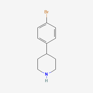 4-(4-Bromophenyl)piperidine chemical structure (CAS 80980-89-8)