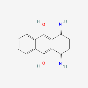 1,4-Diamino-2,3-dihydroanthracene-9,10-dione chemical structure (CAS 81-63-0)