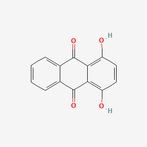 1,4-Dihydroxyanthracene-9,10-dione chemical structure (CAS 81-64-1)