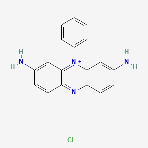 3,7-Diamino-5-phenylphenazin-5-ium chloride chemical structure (CAS 81-93-6)