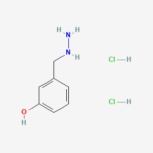3-Hydroxybenzylhydrazine dihydrochloride chemical structure (CAS 81012-99-9)