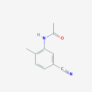 N-(5-Cyano-2-methylphenyl)acetamide chemical structure (CAS 81018-31-7)
