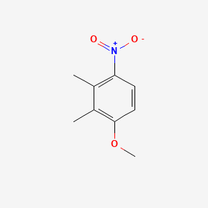 1-Methoxy-2,3-dimethyl-4-nitrobenzene chemical structure (CAS 81029-03-0)
