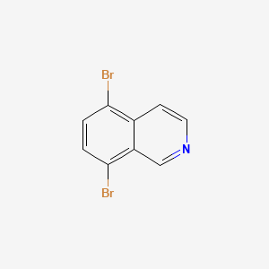 5,8-Dibromoisoquinoline chemical structure (CAS 81045-39-8)