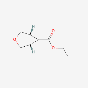 Ethyl rel-(1R,5S,6r)-3-oxabicyclo[3.1.0]hexane-6-carboxylate chemical structure (CAS 81056-11-3)
