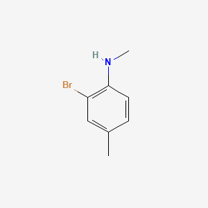 2-Bromo-N,4-dimethylaniline chemical structure (CAS 81090-31-5)