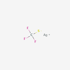 Silver(I) trifluoromethanethiolate chemical structure (CAS 811-68-7)