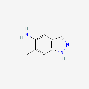5-Amino-6-methyl-1H-indazole chemical structure (CAS 81115-45-9)