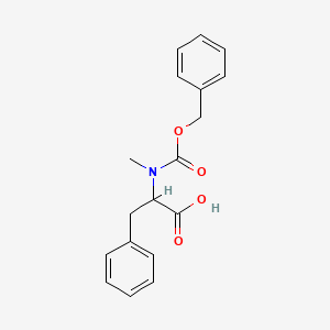 Cbz-N-methyl-DL-phenylalanine chemical structure (CAS 81134-79-4)