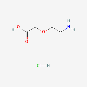 2-(2-Aminoethoxy)acetic acid hydrochloride chemical structure (CAS 81142-16-7)