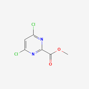Methyl 4,6-dichloropyrimidine-2-carboxylate chemical structure (CAS 811450-22-3)