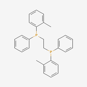 1,2-Bis(phenyl(o-tolyl)phosphanyl)ethane chemical structure (CAS 81157-83-7)