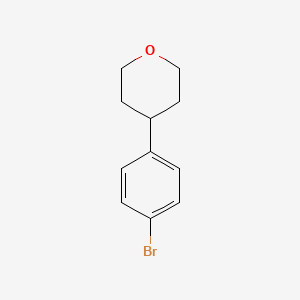 4-(4-Bromophenyl)tetrahydropyran chemical structure (CAS 811828-76-9)