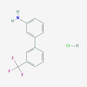 3'-(Trifluoromethyl)-[1,1'-biphenyl]-3-amine hydrochloride chemical structure (CAS 811842-42-9)
