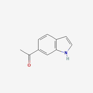1-(1H-Indol-6-yl)ethanone chemical structure (CAS 81223-73-6)