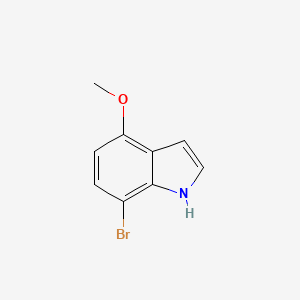 7-Bromo-4-methoxy-1H-indole chemical structure (CAS 81224-16-0)