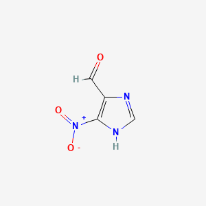 5-Nitro-1H-imidazole-4-carbaldehyde chemical structure (CAS 81246-34-6)