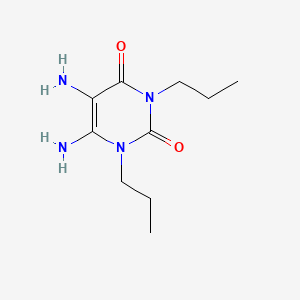 5,6-Diamino-1,3-dipropylpyrimidine-2,4(1H,3H)-dione chemical structure (CAS 81250-34-2)