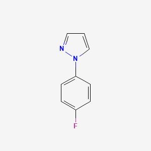 1-(4-Fluorophenyl)pyrazole chemical structure (CAS 81329-32-0)