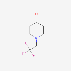 1-(2,2,2-Trifluoroethyl)piperidin-4-one chemical structure (CAS 81363-14-6)