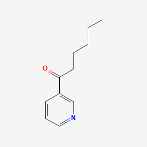 1-(Pyridin-3-yl)hexan-1-one chemical structure (CAS 81418-03-3)