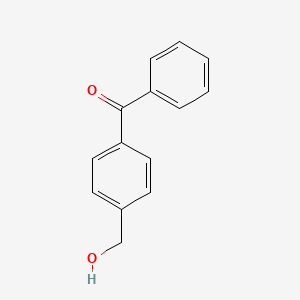 (4-(Hydroxymethyl)phenyl)(phenyl)methanone chemical structure (CAS 81449-01-6)
