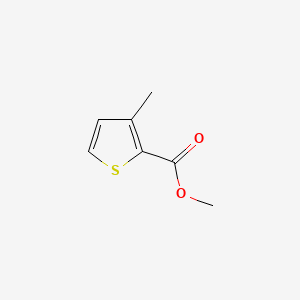 Methyl 3-methylthiophene-2-carboxylate chemical structure (CAS 81452-54-2)