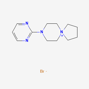 8-(Pyrimidin-2-yl)-5,8-diazaspiro[4.5]decan-5-ium bromide chemical structure (CAS 81461-73-6)
