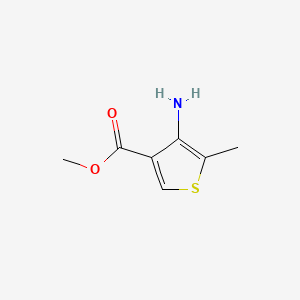 Methyl 4-amino-5-methylthiophene-3-carboxylate chemical structure (CAS 81528-48-5)