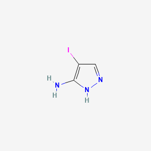 4-Iodo-1H-pyrazol-3-amine chemical structure (CAS 81542-51-0)