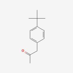 1-(4-(tert-Butyl)phenyl)propan-2-one chemical structure (CAS 81561-77-5)