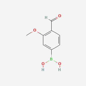 (4-Formyl-3-methoxyphenyl)boronic acid chemical structure (CAS 815620-00-9)
